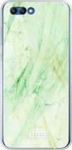 Honor 10 Hoesje Transparant TPU Case - Pistachio Marble #ffffff