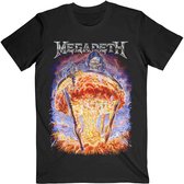 Megadeth Heren Tshirt -S- Countdown To Extinction Zwart