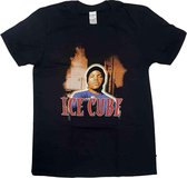 Ice Cube Heren Tshirt -S- Bootleg Zwart