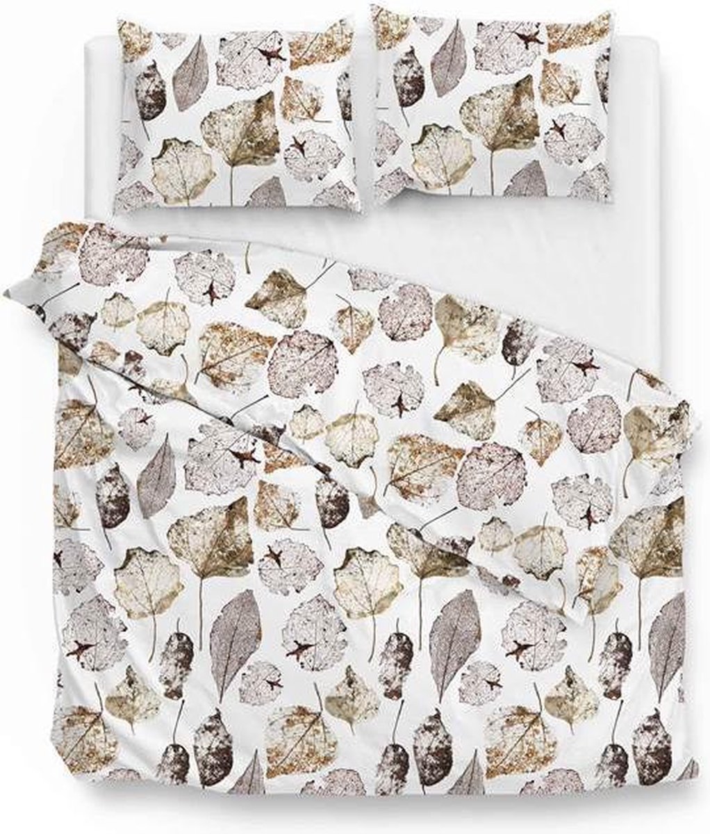 Zo! Home Miriam - Flanel - Dekbedovertrek - Lits-jumeaux - 260x200/220 cm - Natural