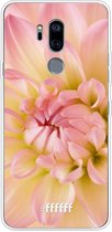 LG G7 ThinQ Hoesje Transparant TPU Case - Pink Petals #ffffff