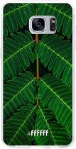 Samsung Galaxy S7 Hoesje Transparant TPU Case - Symmetric Plants #ffffff