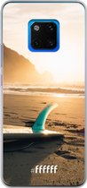 Huawei Mate 20 Pro Hoesje Transparant TPU Case - Sunset Surf #ffffff