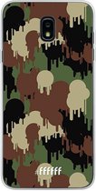 Samsung Galaxy J7 (2018) Hoesje Transparant TPU Case - Graffiti Camouflage #ffffff