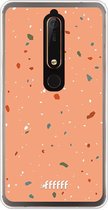 Nokia 6 (2018) Hoesje Transparant TPU Case - Terrazzo N°10 #ffffff