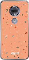 Motorola Moto G7 Hoesje Transparant TPU Case - Terrazzo N°10 #ffffff