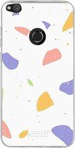 Huawei P8 Lite (2017) Hoesje Transparant TPU Case - Terrazzo N°6 #ffffff