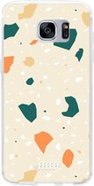 Samsung Galaxy S7 Edge Hoesje Transparant TPU Case - Terrazzo N°1 #ffffff