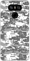 LG G6 Hoesje Transparant TPU Case - Snow Camouflage #ffffff