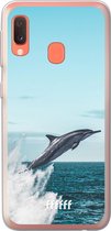Samsung Galaxy A20e Hoesje Transparant TPU Case - Dolphin #ffffff