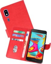 Hoesje Geschikt voor de Nokia 2.2 - Kaarthouder Book Case Telefoonhoesje - Rood