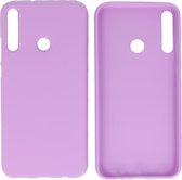 Hoesje Geschikt voor de Huawei P40 Lite E - Backcover Color Telefoonhoesje - Paars