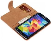 Mobieletelefoonhoesje.nl - Samsung Galaxy S5 Mini Hoesje Slang Bookstyle Licht Roze
