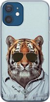 iPhone 12 hoesje siliconen - Tijger wild | Apple iPhone 12 case | TPU backcover transparant