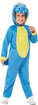 Smiffy's - Draak Kostuum - Blauwe Vuurspuwende Draak Kind Kostuum - Blauw - Maat 116 - Halloween - Verkleedkleding