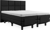 Boxspring Elektrische 160x210 Compleet Zwart 8 vlaks luxe