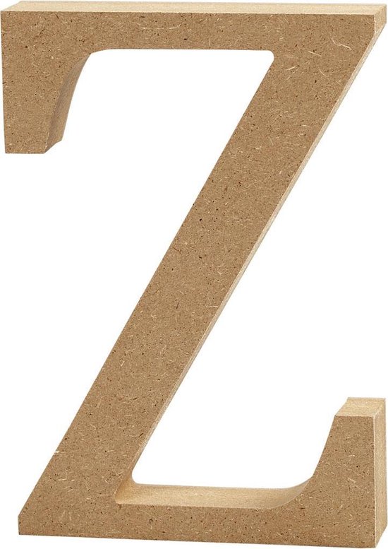 Letter, Z, H: 8 cm, dikte 1,5 cm, 1 stuk