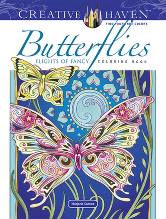Creative Haven Butterflies Flights of Fancy Coloring Book - cover