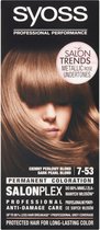 Syoss - Salonplex Permanent Coloration Hair Dye 7-53 Dark Pearl Blond