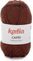 Katia Capri - kleur 162 Koperbruin - 50 gr. = 125 m. - 100% katoen