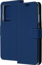 Samsung Galaxy S20 Ultra Hoesje Met Pasjeshouder - Accezz Wallet Softcase Bookcase - Blauw