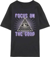 Vmforever oversized t-shirt exp Black/purple focus on the good - Maat M