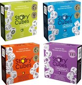 Spellenbundel - Dobbelspel - 4 Stuks - Rory's Story Cubes Actions, Voyages, Original & Mystery