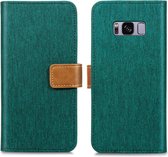 iMoshion Luxe Canvas Booktype Samsung Galaxy S8 hoesje - Groen