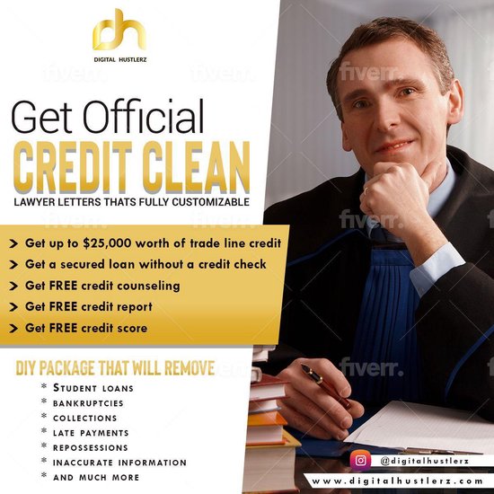 6 Attorney Credit Repair Letters (ebook), Digital Hustlerz 1230002782515 Boeken