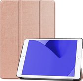 iPad 2020 Hoes 10.2 Book Case Hoesje iPad 8 Hoes Cover - Rosé Goud