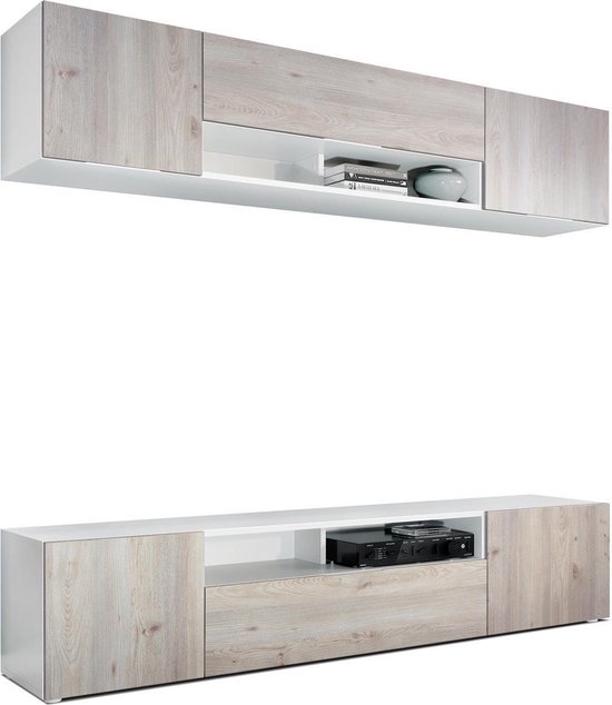 Nancy’s Douglas Wandmeubel – TV Kast Meubel – Wandkast – Wandrek – TV Meubels – Kasten – 181 x 147 x 39