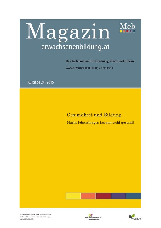 Gesundheit und Bildung. Macht lebenslanges Lernen wohl gesun ... - cover