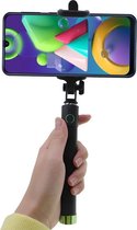 Shop4 - Samsung Galaxy M21 Selfie Stick Bluetooth Groen