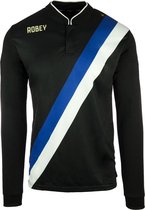 Robey Shirt Anniversary LS - Voetbalshirt - Black/Royal Blue/White - Maat L