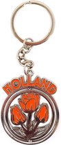 Sleutelhanger Mono Spinning Holland Tulpen Oranje - Souvenir