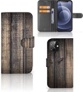 GSM Hoesje iPhone 12 | 12 Pro (6.1") Leuk Case Cadeau voor Mannen Steigerhout