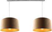 Olucia Sharony - Hanglamp - Goud/Taupe - E27