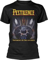 Pestilence Heren Tshirt -S- Testimony Of The Ancients Zwart