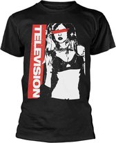 Television Heren Tshirt -XXL- Girl Zwart