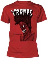 The Cramps Heren Tshirt -XL- Bad Music For Bad People Rood