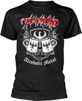 Tankard Heren Tshirt -M- Alcoholic Metal Zwart