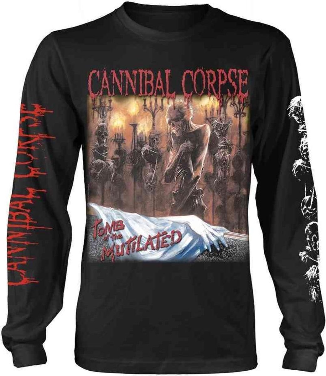 Cannibal Corpse Longsleeve shirt -L- Tomb Of The Mutilated Zwart