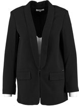 Morgan stevige gevoerde zwarte blazer - Maat 42