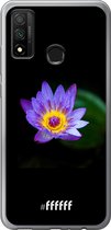 Huawei P Smart (2020) Hoesje Transparant TPU Case - Purple Flower in the Dark #ffffff
