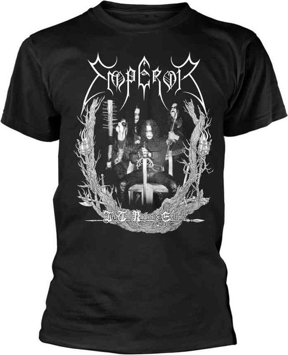 Emperor Heren Tshirt -XL- Nightside Old School Zwart