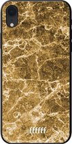iPhone Xr Hoesje TPU Case - Gold Marble #ffffff