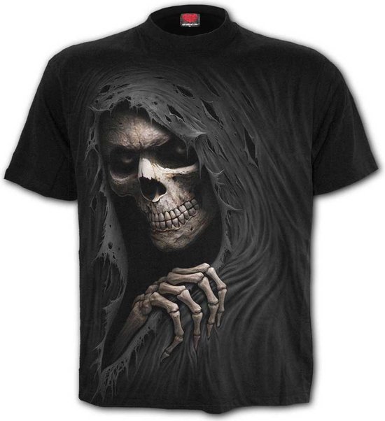 Foto: Spiral heren tshirt s grim ripper zwart