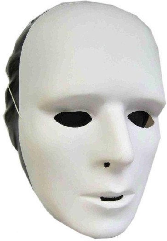 Set van 12x stuks grimeer maskers wit - Om zelf te beschilderen -  gezichtsmaskers -... | bol.com