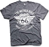 Route 66 Heren Tshirt -XL- The Mother Road Grijs