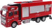 Toi-toys Brandweerwagen Diecast Friction Rood 19 Cm